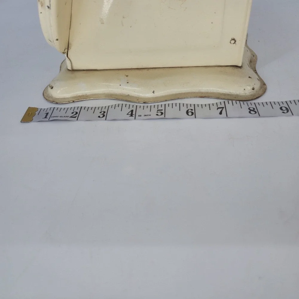 Vintage Baby Nursery Scale 30 Lb Blue Star Infant Scale Cream Metal Decor 19